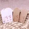 Etiket Etiketleri Sıcak satış yeni DIY 100pcs 2x4cm Beyaz/Kahverengi Doğum Günün Kutlu Olsun 4 çeşit kağıt etiket tarak festivali doğum günü dekorasyon mini q240217