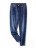 Plus-Size-Röhrenjeans für Damen, dehnbare, kurvige Jeans, hohe Taille, Denim-Damenjeans, Hosen, 6XL, 100 kg, Damen-Hosen in voller Länge, 240202