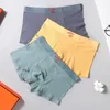 Underpants 디자이너 남성 속옷 속옷 순수면 항균 침강 사각형 바지 최고 등급 대형 땀 흡수 호흡기 복서 반바지 qgsk