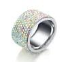 MGFam 197R Crystal AB Kleur Grote Ringen Mode Voor Vrouwen Titanium Staal 316L Geen Verandering Kleur8921259