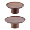 Plates Cake Pedestal Stand Wooden Plate Creative Serving Trays Dessert Table Display Vegetable Platter Home Bread Tableware