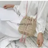 Borse a tracolla Rotonda Morbida corda di carta Borsa a tracolla Nappa Estate Beac andmade Crossbody Donna ollow Cerchio di paglia RaanH24217