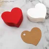 Labels Tags 100pcs Heart Shaped Paper Tags Wedding Birthday Party Gift Tags Happy Valentines Day Wedding Package Bags Hang Tag Labels Cards Q240217