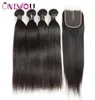 Silk Straight Human Hair Bundles with 4x4 Middle Part Lave Closure Cheap Brazilian Peruvian Raw Indian Virgin Hair Extension Weave8388328