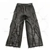 Fashion Clothing Punk Y2k Streetwear Loose Wash Jeans Ripped West Workwear Dark Comfort Plus Size for Men 240127