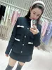 Women's Jackets Women Bow Diamonds Knit Cardigan Black Loose V-neck Long Sleeve Temperament 2024 Spring Female Sweater Coat