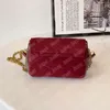 Sac à bandoulière en daim de concepteur Sac de messager de mode pour femmes Casual Petit sac à main carré Chaînes d'athleisure Ruby Satchel Unisexe Marque Poche