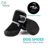 Mjuka husdjurskor Spring Autumn Waterproof Rubber Covered Sole Dogs Night Reflection Diving Tyg Light Leisure Boots Y240119