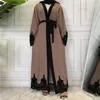 Vêtements ethniques Ramadan Eid Mubarak Abaya Dubaï Femme Luxe Gold Strass Robe musulmane Abayas Femmes Kaftan Islamique Africain Dashiki