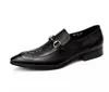 Designer Herren Party Hochzeit Schuhe Echtes Leder Alligator Kleid Schuhe Loafer Luxus Atmungsaktive Wohnungen spitze Zehen Lederschuhe