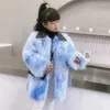 ジャケットModx Girls Faux Fur Kids Tie Dye coat