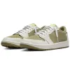 1s Basketbalschoenen Heren 1 Low Golf Olive Reverse Mochas sneakers Donker Wolf Grijs Zwart Phantom Pine Green Bred Toe Unc Panda Dames Sportschoenen g9ck#