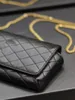 Mobile phone bag, chain bag, high-quality pure imported pure leather sheepskin bag, wallet designer bag, original high-quality casual bag, party dinner bag Chain length 51