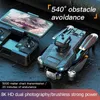 Drones New P8 GPS Drone 8K HD Dual Camera Optical Flow Position Brushless Obstacle Avoidance RC Foldable Quadcopter Aerial Photography YQ240217