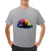 Regatas masculinas livro aquarela amizade camiseta curta secagem rápida camisa anime t camisas para homem