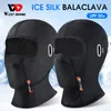 Cykelbalaclava mäns kepsar Ice Silk Mask Bicycle Mask Windproof Breattable Anti-UV Motocross Motorcykel Hjälmfoder Hattar 240119