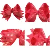 Accessori per capelli 8 pollici Jumbo Paillettes Nastro in grosgrain Fiocchi Clip per ragazze Bowknot Forcine Copricapo Bambini Consegna a goccia Bambino Bambini M Ot1U6