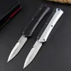 MTH2437 AUTO Tactical Knife D2 Satin Double Edge Blade CNC Zn-al Alloy Handle Outdoor Camping Hiking Survival Knives with Nylon Bag