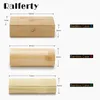 Ralferty Wooden Glasses Case Handmade Hard Square Cylinder Bamboo Strip Sunglass Case Eyewear Spectacle Eyeglass Box funda gafas 240122