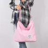 Sacos de noite Bolsa de lona de arte coreana na moda mulheres simples bolsa de grande capacidade ombro diagonal estudantes universitários selvagem sac