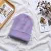 Bérets unisexe chapeau bonnet automne hiver mélanges de laine doux chaud bonnet tricoté hommes femmes solide crâne chapeaux casquettes de Ski 23 couleurs bonnets