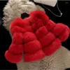 Giubbotti 2-12 anni Giacca in pelliccia sintetica per ragazze Caldo ed elegante Cappotto per neonato Abbigliamento invernale Capispalla a maniche lunghe TZ654