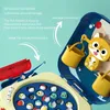 Montessori Manyetik Balıkçılık Oyuncakları Döner Balıkçılık Tepsisi Elektrikli Torba Deniz Yaşam Çocukları Bebek Hediyesi İçin Erken Eğitim Oyunu 240202
