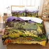 Bedding sets Van Gogh Bedding Set Single Full Queen King Size Bed Set with case Aldult Kid Bedroom Duvetcover Sets 3D Retro ic