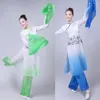Scenkläder kinesisk folkdans klassiska kostymer kvinnor vatten ärm prestationskläder flickor långa yangko
