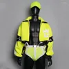 Stage Wear Hommes Sexy Pole Dance Vêtements Couleurs fluorescentes Costume Muscle Man Gogo Dancer Costume Discothèque DJ Rave Outfit XS6614