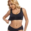 BHs Fan Sweet Solid Color Frauen Sport versammelt ohne Stahlring Laufweste Fitness Frontreißverschluss Sexy stoßfeste Unterwäsche