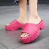 Slippers platforme Dark Woman Children's Sandals For Girls Flat Slipper Shoes Summer Flip Sneakers Sport Deporte Special Pies