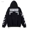 Sweatshirts Herren Hoodies Off Style Fashion Pullover Painted Arrow Crow Stripe Hoodie und T-Shirts Offs White V7 7WQG