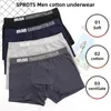 4 Pieces Men Underpants Sports Boxers Underwear Letters Wide Band Pants 3XL 4XL 5XL Multicolor Soft Breathable Fashion Shorts 240130