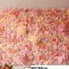 4060 cm konstgjorda blommor Mat Silk Rose Hybrid Wedding Flower Wall Artificial Rose Peony Flower Wall Panels Wedding Decoration T20269E