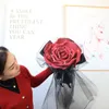 Fiori decorativi PE artificiale Rosa ondulata Fiore San Valentino Regalo Matrimonio Nuziale Bouquet fai da te Cerimonia Anniversario Materiale artigianale