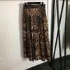 Autumn Dress on The New Women's Temperament Leopard Print Chest Strap + Top Trend Live Suit