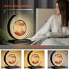 Mobile Hourglass Art Quicksand Målning med LED 3 färger Stand Desk Lamp Unzip Decor Bedroom Night Light Holiday Gift 240129