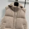 Women Vests Winter loro Wool Cashmere Sleeveless Down Jacket Vest piana