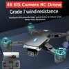 ドローン折りたたみ可能なwifi fpv光学フロー空中写真rc quadcopter 4k eis auto調整デュアルカメラドローンアダルトトイギフトyq240217