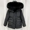 Women's Trench Coats Cotton Padded Fur Parka Big Collar Down Winter Jacket Women Thick Warm Parkas Female Outerwear