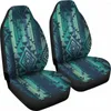 Housses de siège auto Vert Boho Aztec Streaks Pack de 2 Housse de protection avant universelle