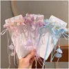 Haaraccessoires Vintage Chinese Organza Strik Kwastje Haarspelden Haarspelden Vlinder Bloem Clips Voor Meisjes Han Fu Pins Drop Delive Otuoe