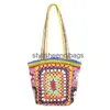 Bolsas de hombro Bolsa de crochet bohemia para mujer Paisley Paja Crossbody Hecho a mano Tejido Verano Playa Pequeño Tote Bali Monederos 2022 SacH24217