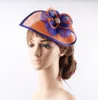 Berets Fascinators With Brooches For Wedding Hair Accessories Bridal Hats Double Colors Millinery Headpiece High Quality