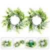 Decorative Flowers Artificial Garland Welcome Wreath Home Decorations Eucalyptus Leaves Hanging