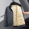 Jaquetas masculinas quentes engrossar impermeável 2024 outono jaqueta de inverno homens lambswool jogging casaco casual moda solta cinza parka