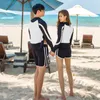 Kvinnors badkläder Wisuwore Rash Guard Couples 2024 Korean långärmad multi bitar baddräkt baddräkter