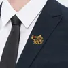 Brosches vintage kinesisk stil drake brosch kvinnor män passar lapel pin badge legering metall lyx smycken kappa tillbehör år gåvor