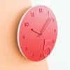 Wandklokken 2024 DIY Moderne Grote Houten Klok Vintage Sticker Quartz Stille Klassieke Horloges Voor Woonkamer Decoratie